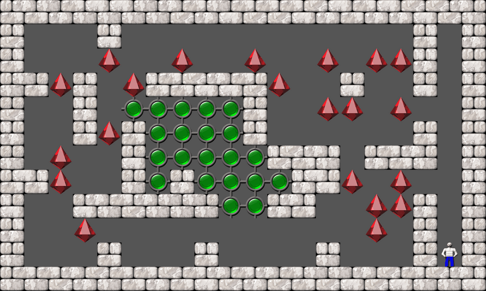 Sokoban Original 51-90 remodeled level 25